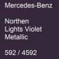 Preview: Mercedes-Benz, Northen Lights Violet Metallic, 592 / 4592.